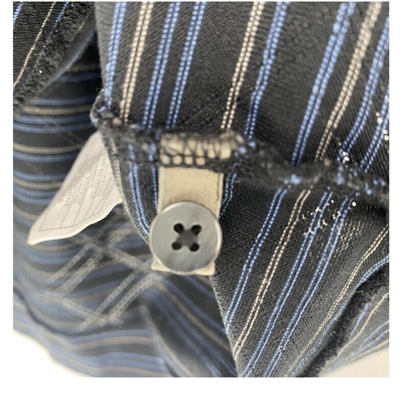 NIKE Tiger Woods Collection Golf Polo Shirt Black Striped Short Sleeves Men’s L - Picture 3 of 6